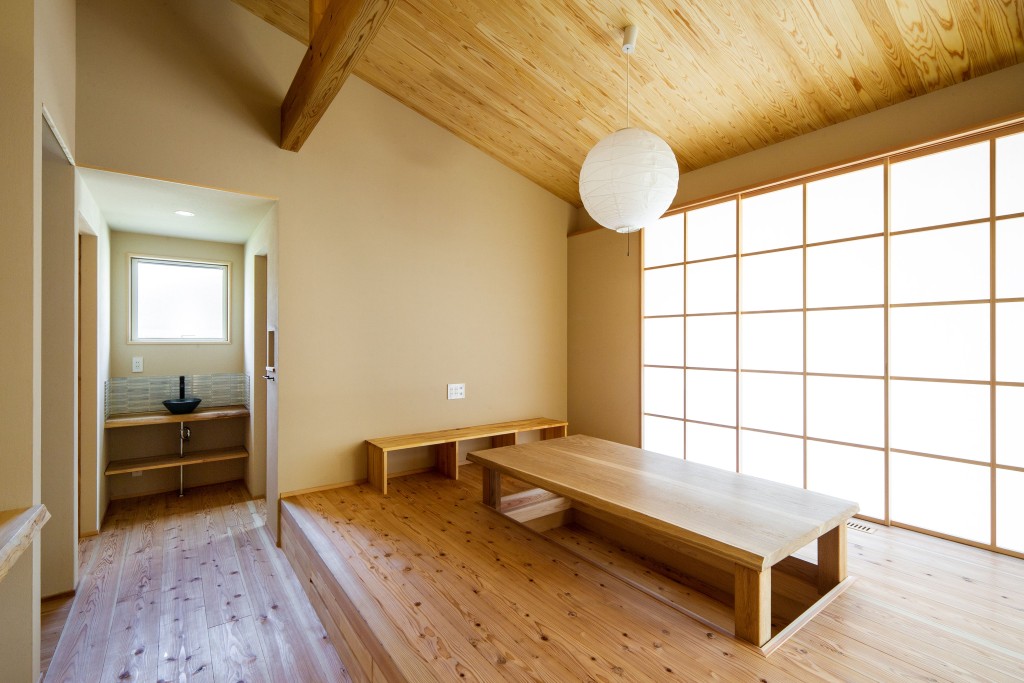 スキップフロアのある家