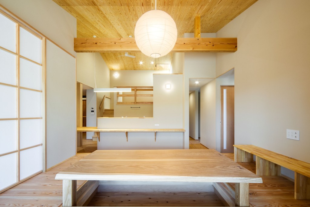 スキップフロアのある家